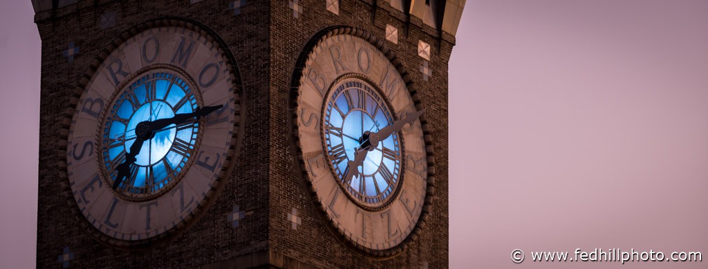 Fine art photo of Emerson Bromo-Seltzer Tower tower at sunrise in Baltimore City, Maryland.