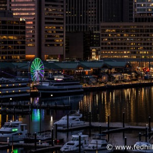 Evening at the Inner Harbor, Baltimore, Maryland